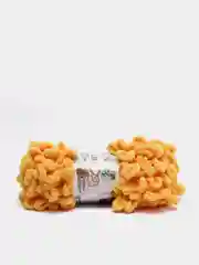 Желтый пряжа Alize puffy, большие петельки, микрополиэстр, 100 г