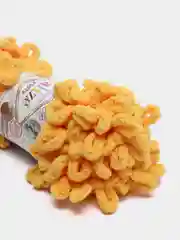 Желтый пряжа Alize puffy, большие петельки, микрополиэстр, 100 г
