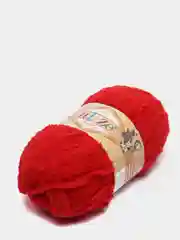 Красный пряжа Alize Softy, 100% микрополиэстер, 50 г, 115 м