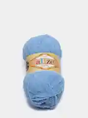 Светло-синий пряжа Alize Softy, 100% микрополиэстер, 50 г, 115 м