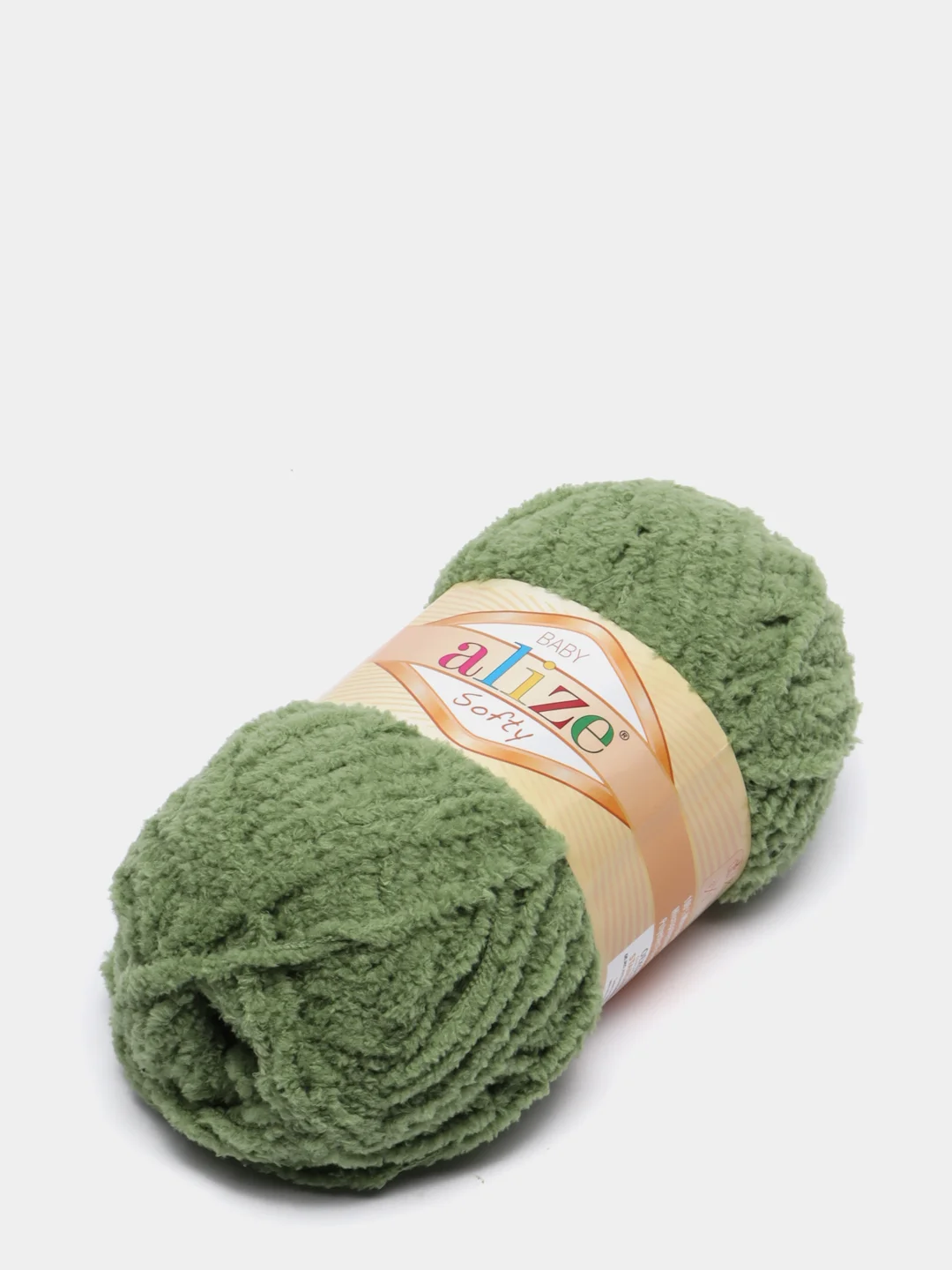 Лесной зеленый пряжа Alize Softy, 100% микрополиэстер, 50 г, 115 м