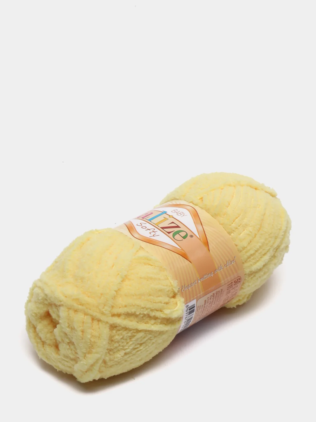 Лимонный пряжа Alize Softy, 100% микрополиэстер, 50 г, 115 м