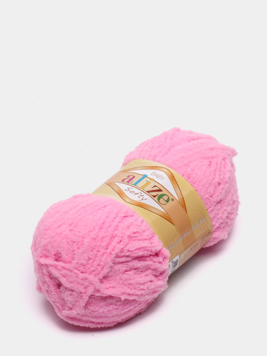 Розовый пряжа Alize Softy, 100% микрополиэстер, 50 г, 115 м