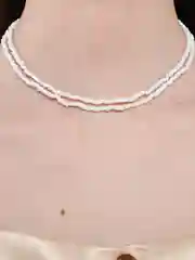 Ледяной чокер на шею, из бисера