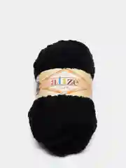 Черный пряжа Alize Softy, 100% микрополиэстер, 50 г, 115 м