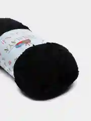Черный пряжа плюшевая Himalaya "Baby Soft", 100% полиэстер, 115 м, 50 г