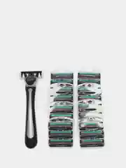 Мужской набор: бритва TopTech Pro3 + 25 кассет. Совместимы с GILLEТТE Sensor Excel, Blue3