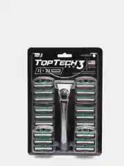 Мужской набор: бритва TopTech Pro3 + 25 кассет. Совместимы с GILLEТТE Sensor Excel, Blue3