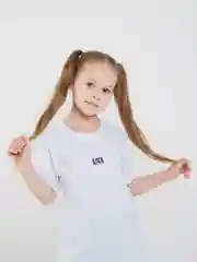 Белый футболка детская Алга базовая