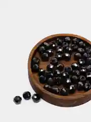 Серый рондели граненные, 6 мм, 50 штук