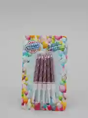 Фиолетовый свечи для торта "Спираль", 10 шт, свечи на праздник