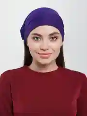 Фиолетовый бандана на голову на резинке