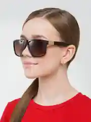Багровый очки солнцезащитные, круглые, капельки, женские