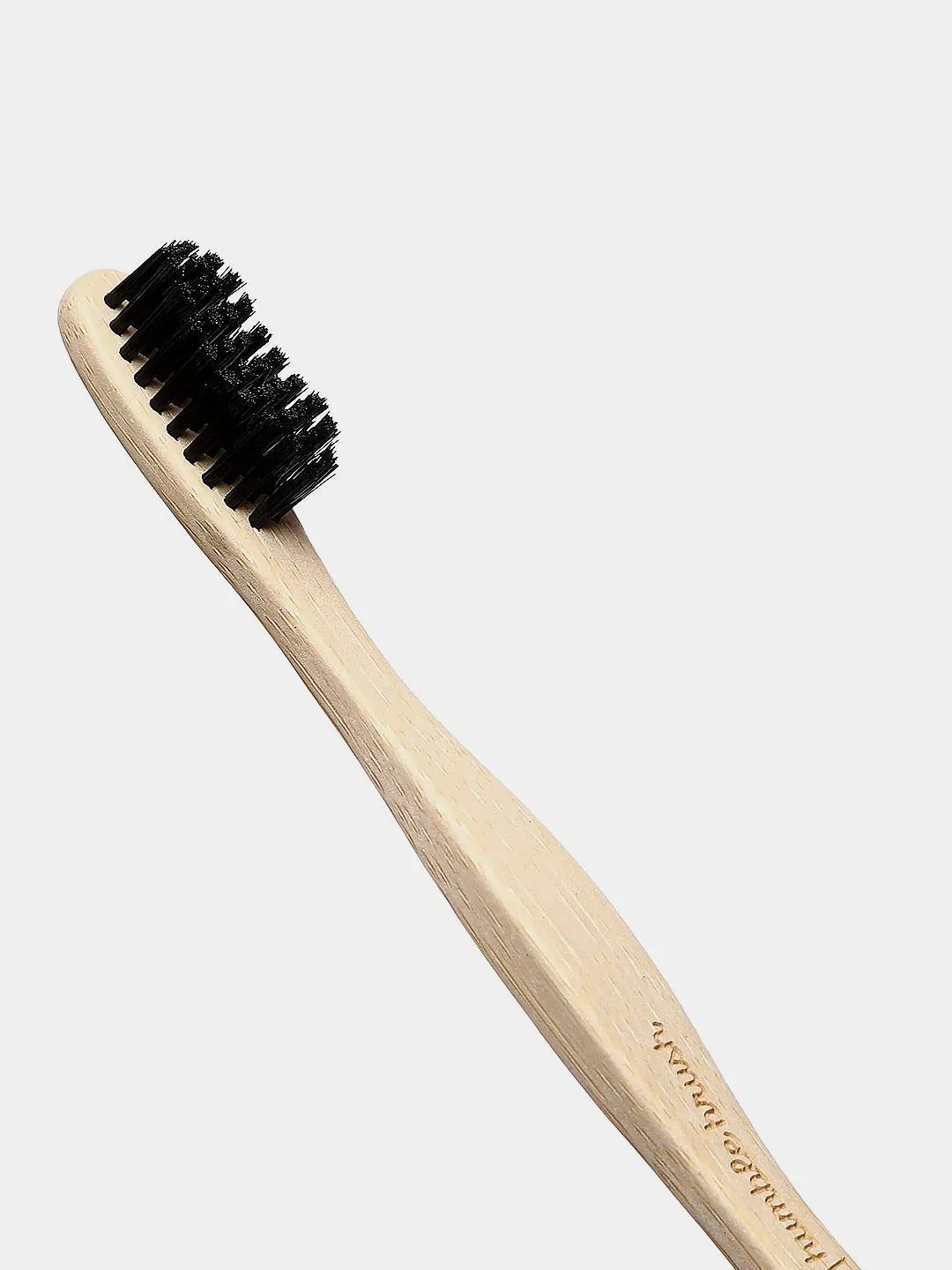 Зубная щетка для взрослых HUMBLE BRUSH из бамбука, черная, мягкая щетина