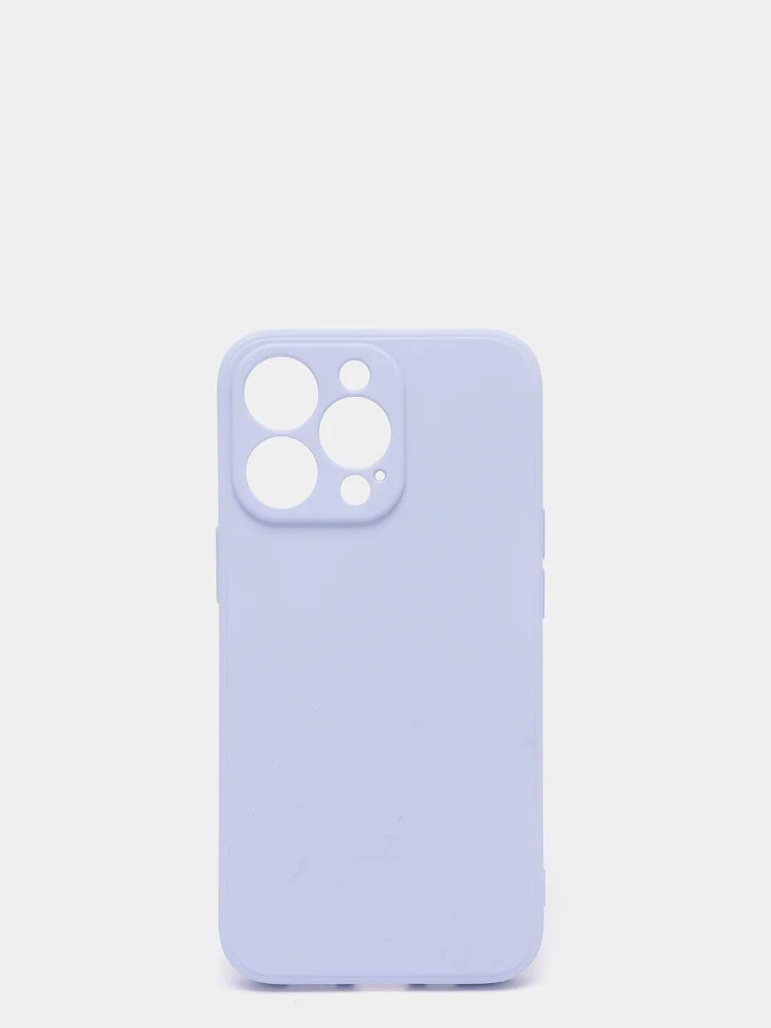 Сиреневый чехол iPhone 13 Pro Max, силиконовый на айфон про макс