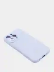 Сиреневый чехол iPhone 13 Pro Max, силиконовый на айфон про макс