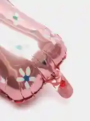 Розовый фольгированный шар ножка малыша