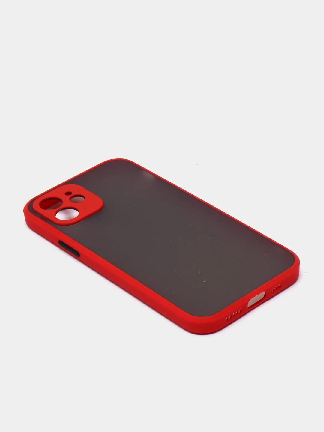 Красный чехол iPhone 12 матовый