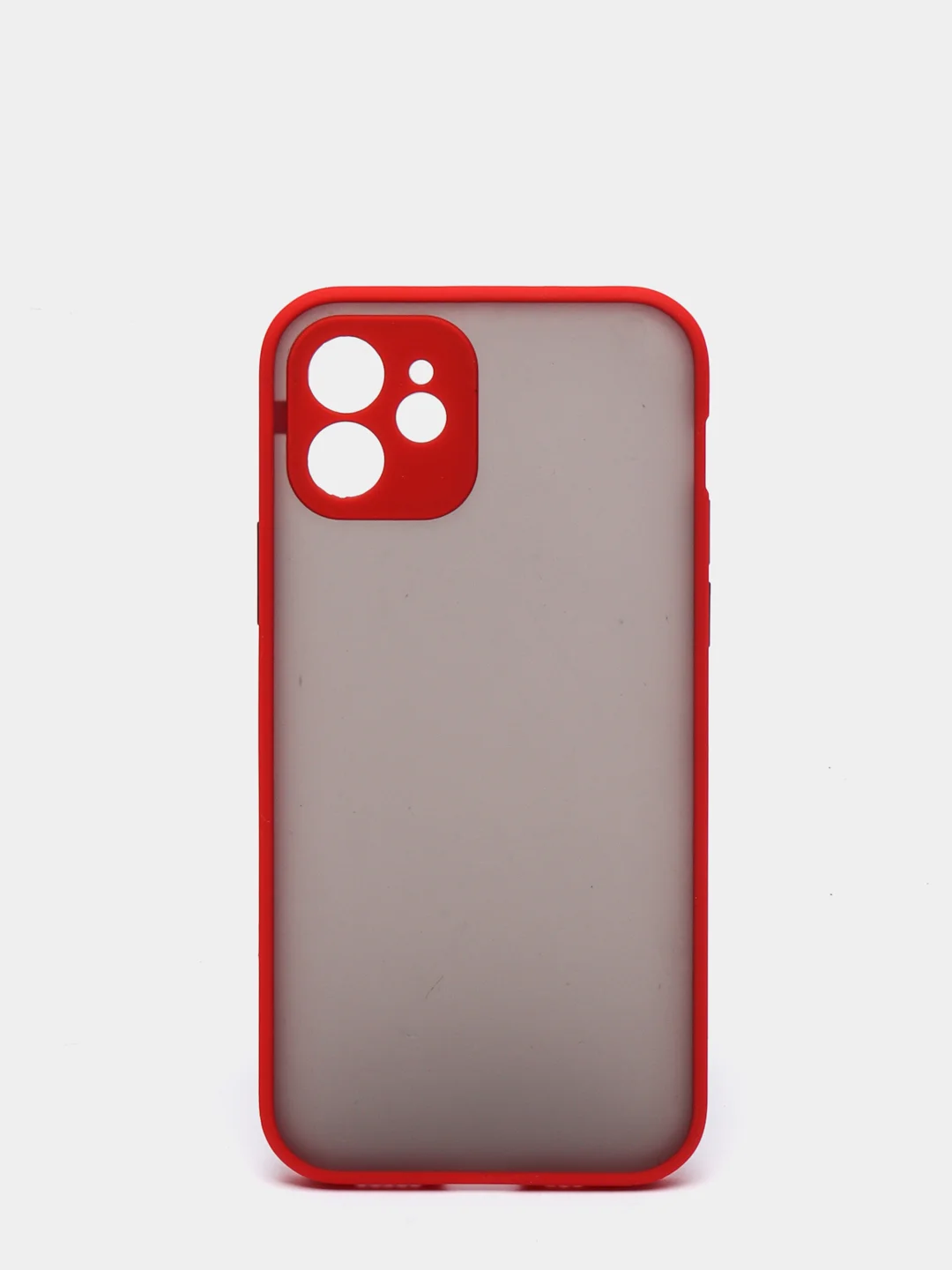 Красный чехол iPhone 12 матовый