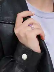 Лавандовый кольца прозрачные / Набор колец