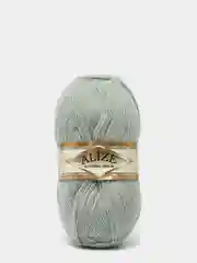 Серый пряжа для вязания Alize Angora gold "Ализе Ангора голд"