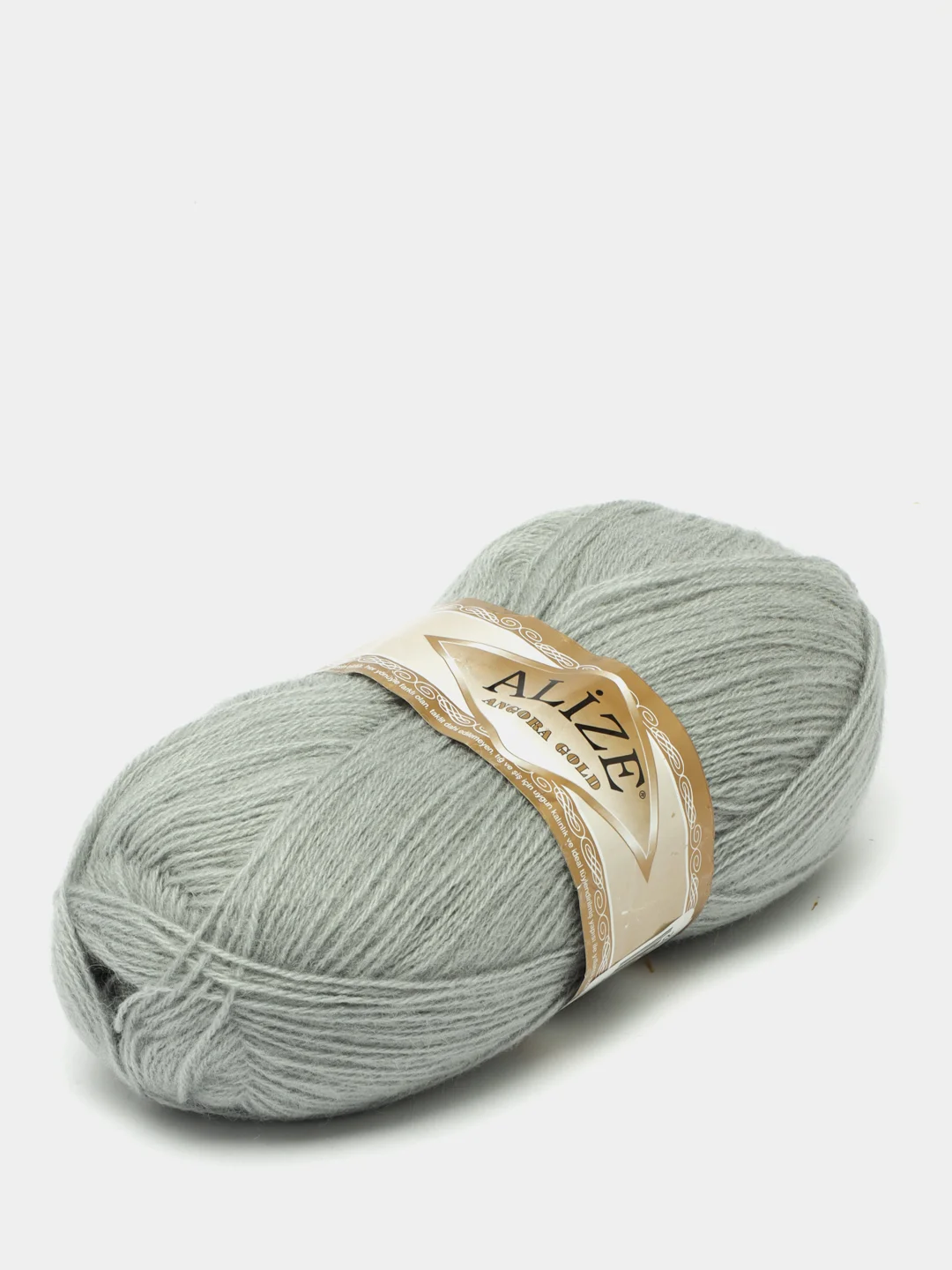 Серый пряжа для вязания Alize Angora gold "Ализе Ангора голд"