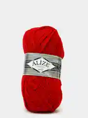 Красный пряжа для вязания Alize Superlana Maxi (Ализе Суперлана Макси)