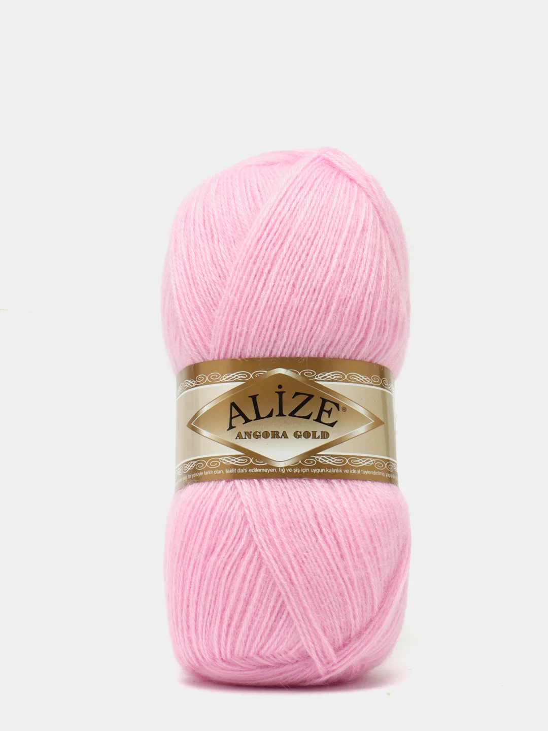 Розовый пряжа для вязания Alize Angora gold "Ализе Ангора голд"