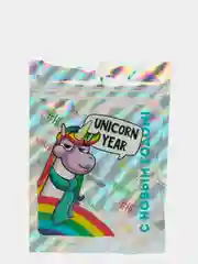 Конфетный проводные наушники и значок, детские, в пакете, 1,2 м