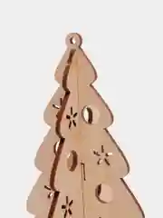 Елочная игрушка, деревянная, сборная