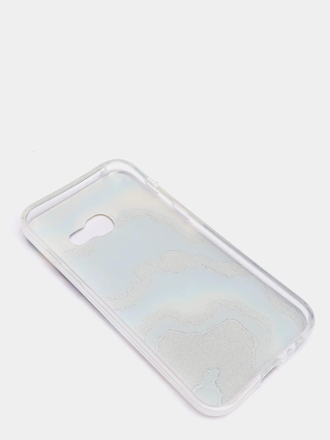 Золотой чехол Samsung Galaxy A3 2017 / SM-A320, Галакси А3 2017, силиконовый с мраморным рисунком