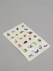 Багровый татуировки "Единороги, мультяшные животные", 12*7,5 см
