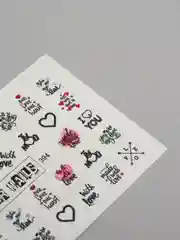 Слайдер-водные наклейки для дизайна ногтей Love, на белый фон