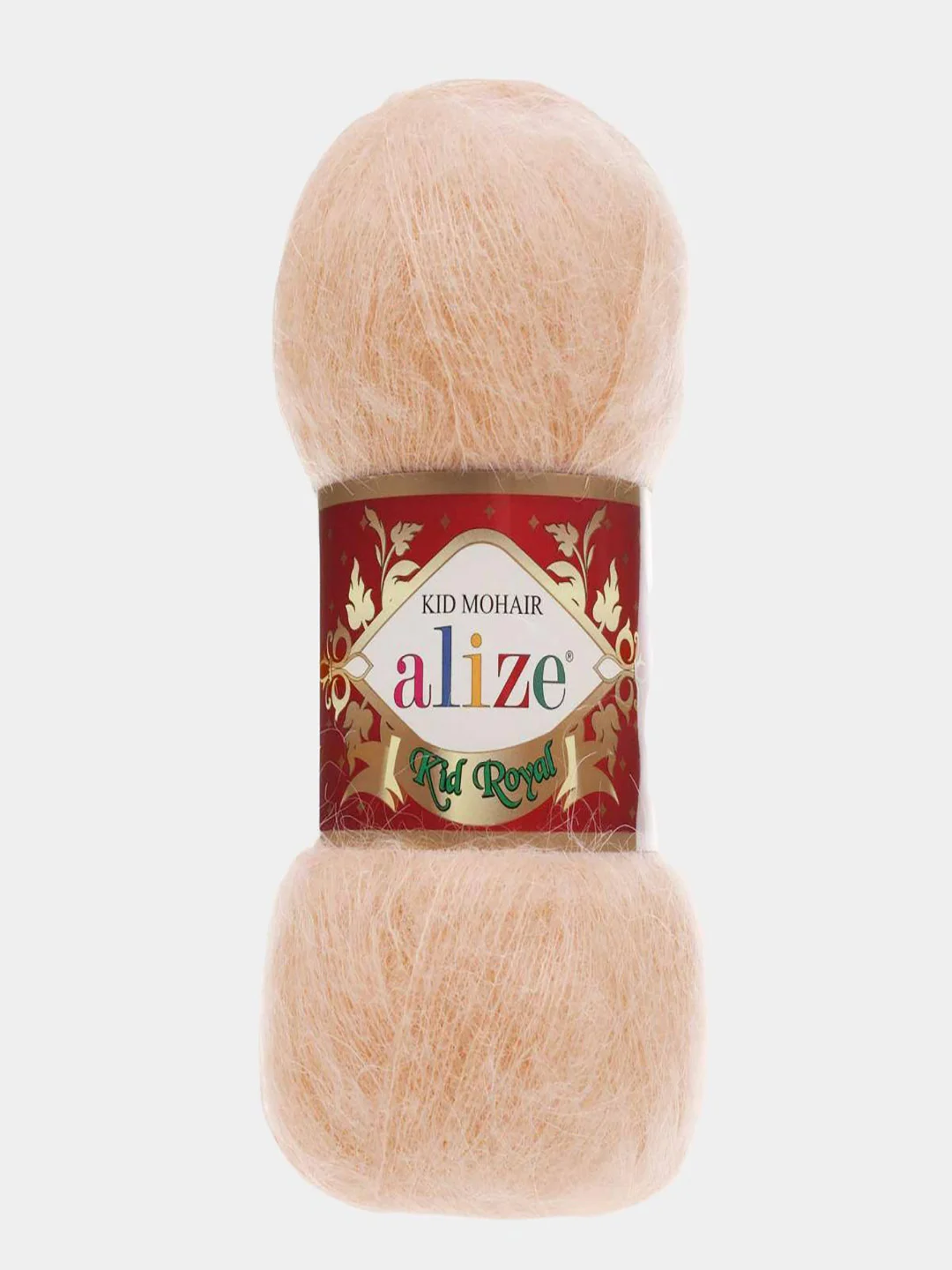Серый меланж пряжа Alize Kid Royal Mohair 50г/500м 1шт