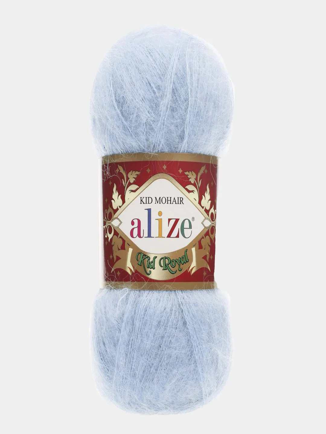Серый меланж пряжа Alize Kid Royal Mohair 50г/500м 1шт
