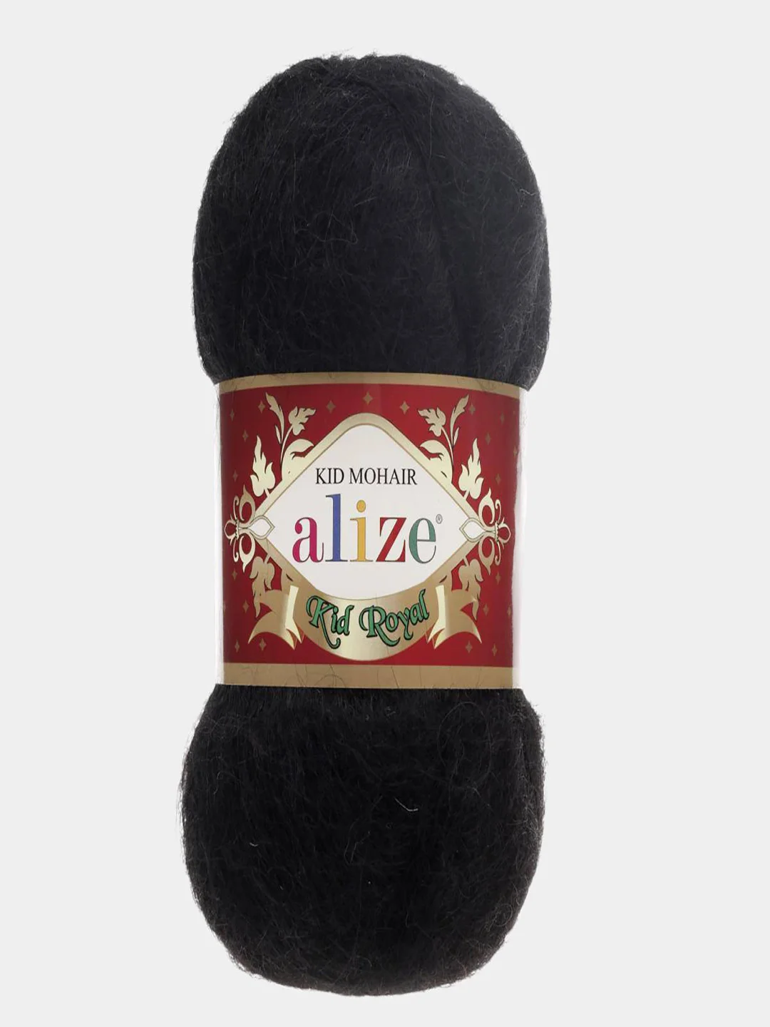 Серый меланж пряжа Alize Kid Royal Mohair 50г/500м 1шт