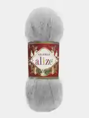 Серый меланж пряжа Alize Kid Royal Mohair 50г/500м 1шт