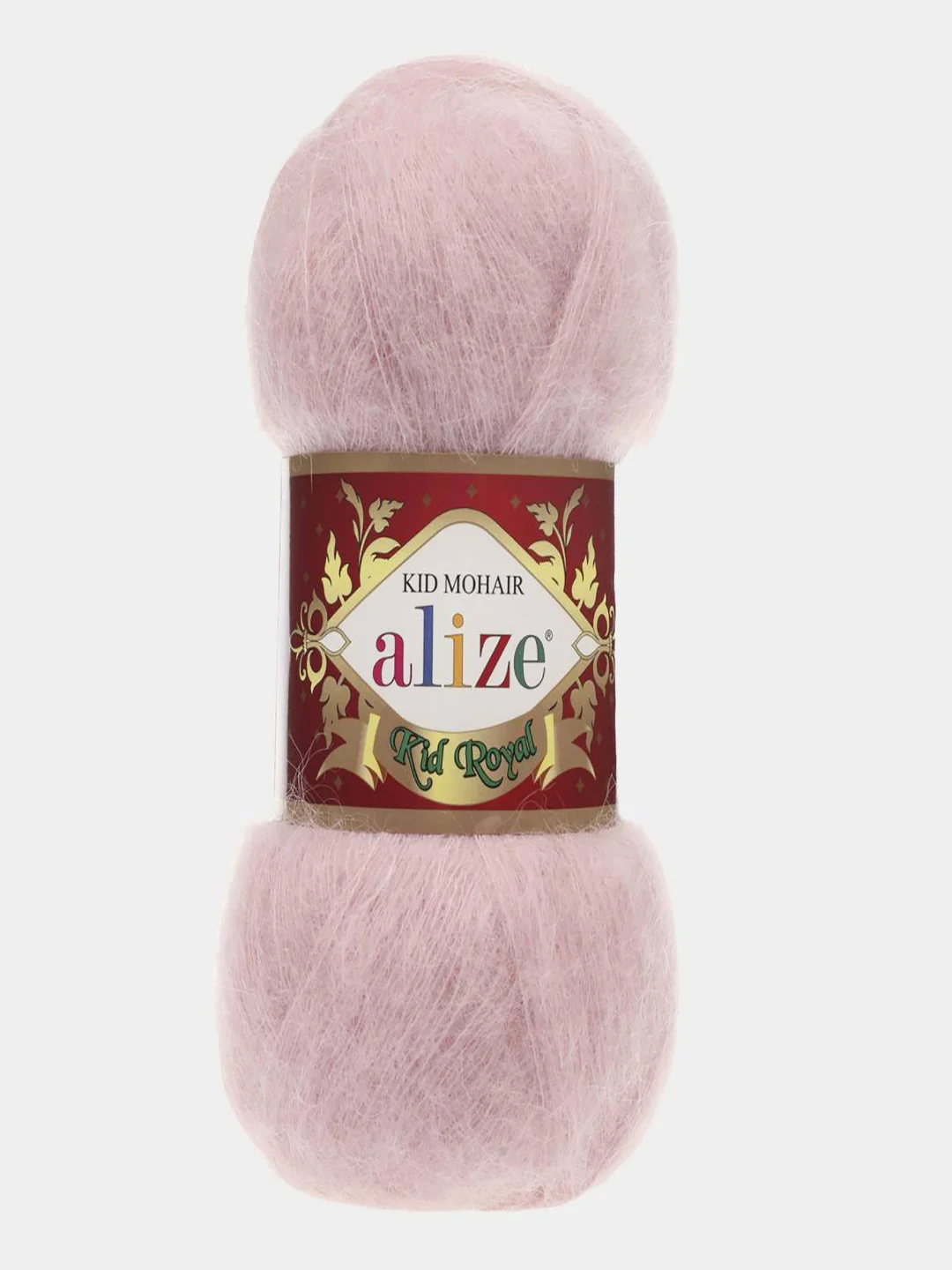 Серый меланж пряжа Alize Kid Royal Mohair 50г/500м 1шт