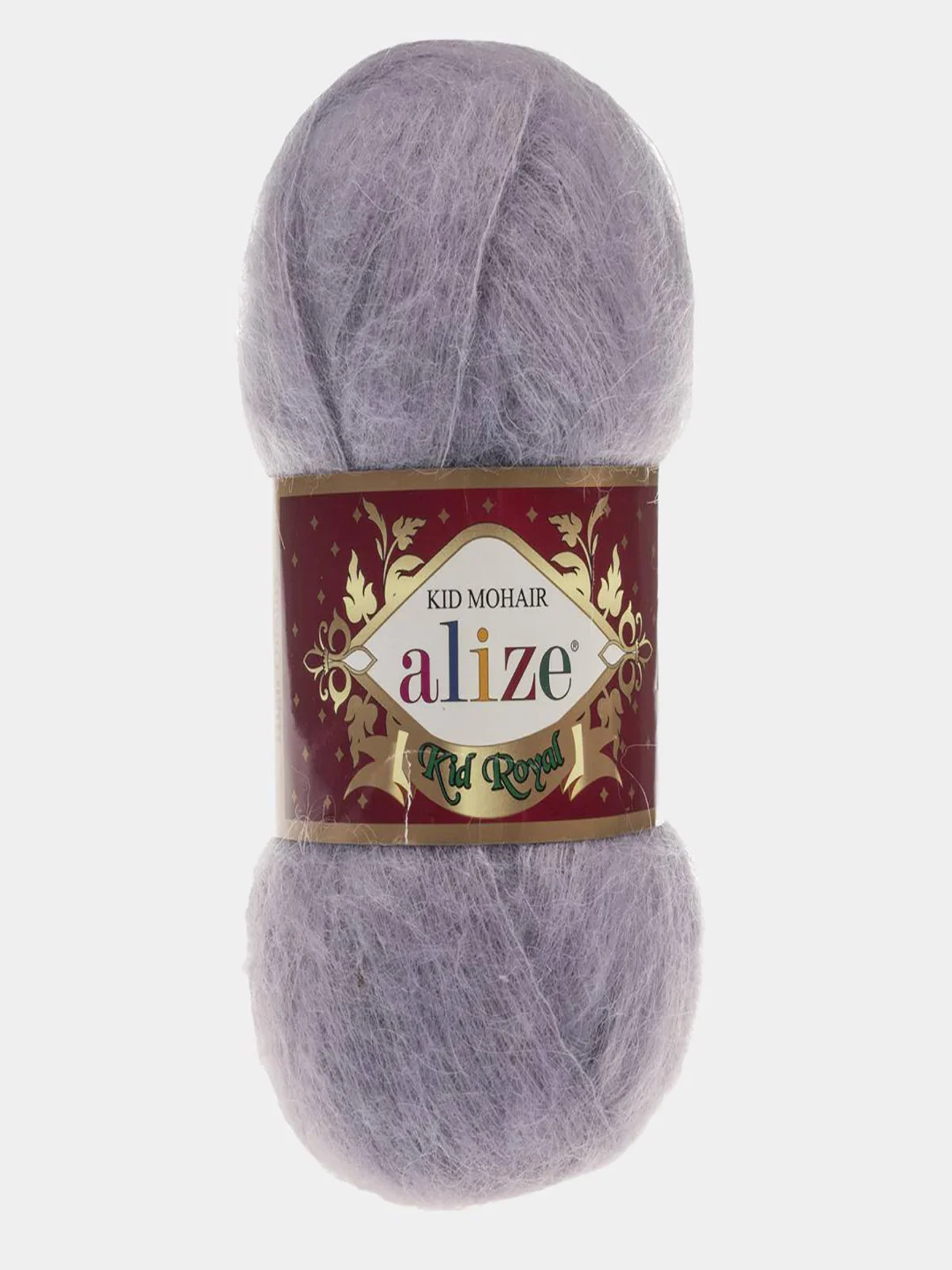 Серый меланж пряжа Alize Kid Royal Mohair 50г/500м 1шт