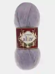Серый меланж пряжа Alize Kid Royal Mohair 50г/500м 1шт