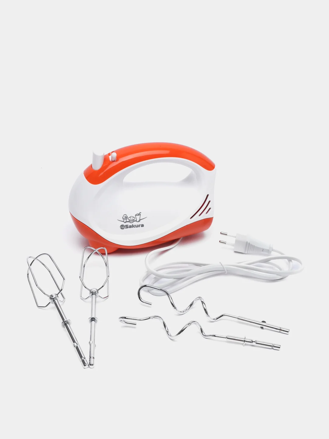 Оранжевый миксер Sakura SA-6311A, 250Вт