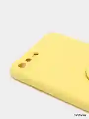 Бежевый чехол силиконовый с кольцом на iPhone 7 Plus / 8 Plus