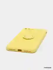 Бежевый чехол силиконовый с кольцом на iPhone 7 Plus / 8 Plus