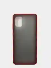 Красный матовый силиконовый чехол Samsung A71