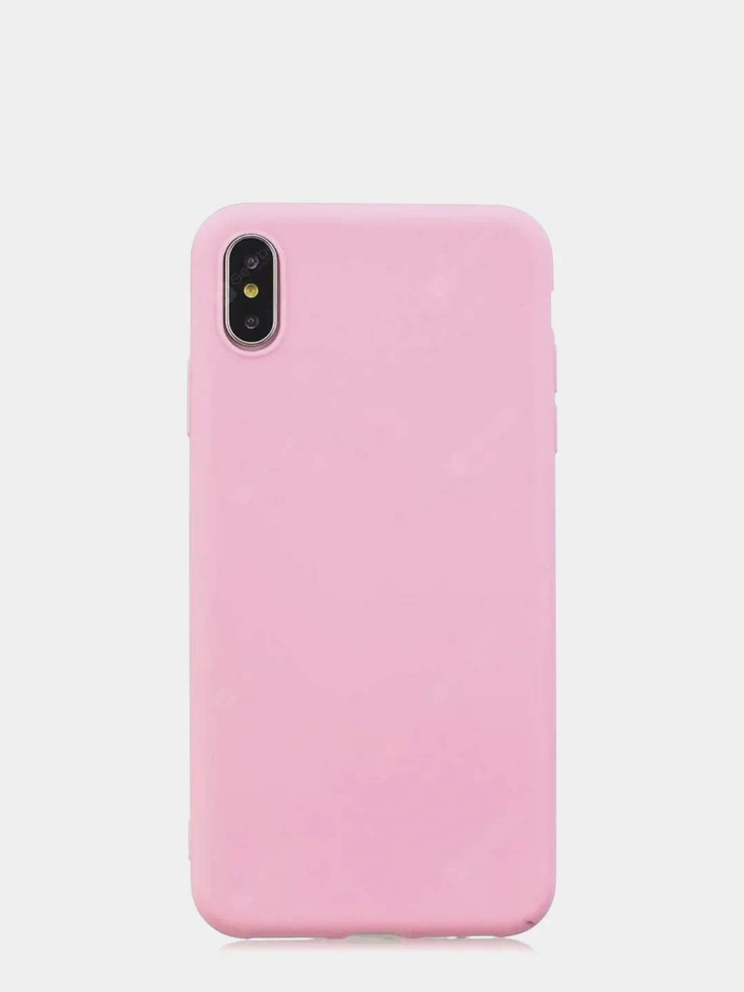 Розовый iphone XR силиконовый чехол