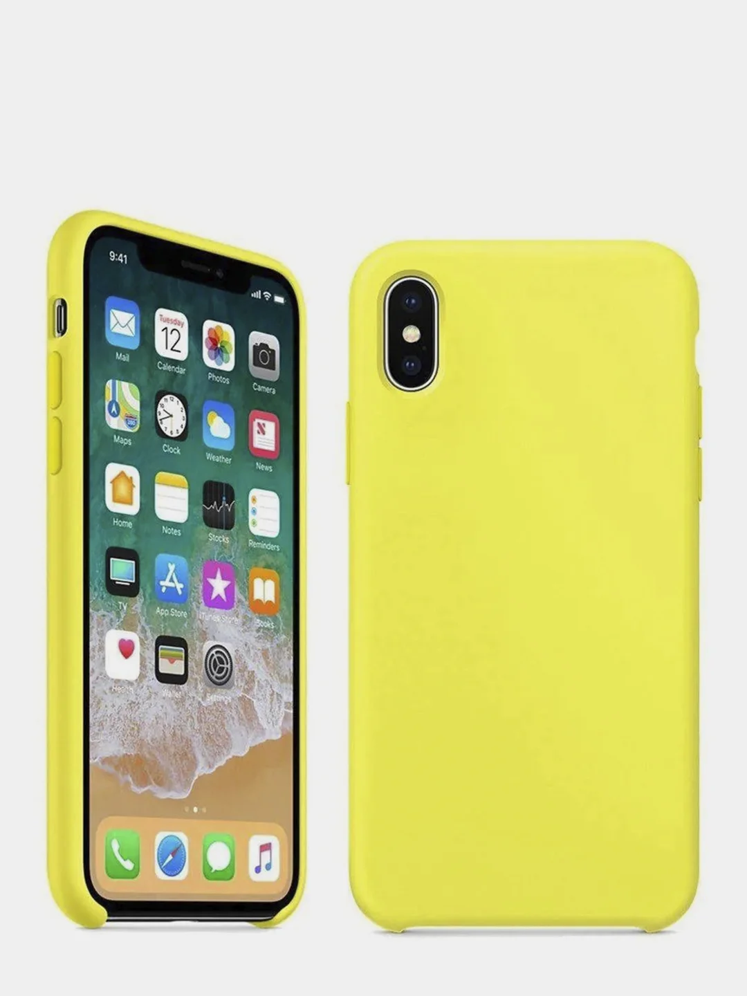 Серый iphone XR силиконовый чехол