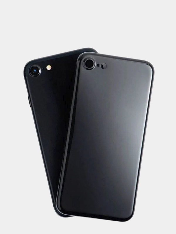 Силиконовый чехол на iPhone 6s 6sPlus 7 8 7Plus 8Plus X Xs Xr XsMax (черный)