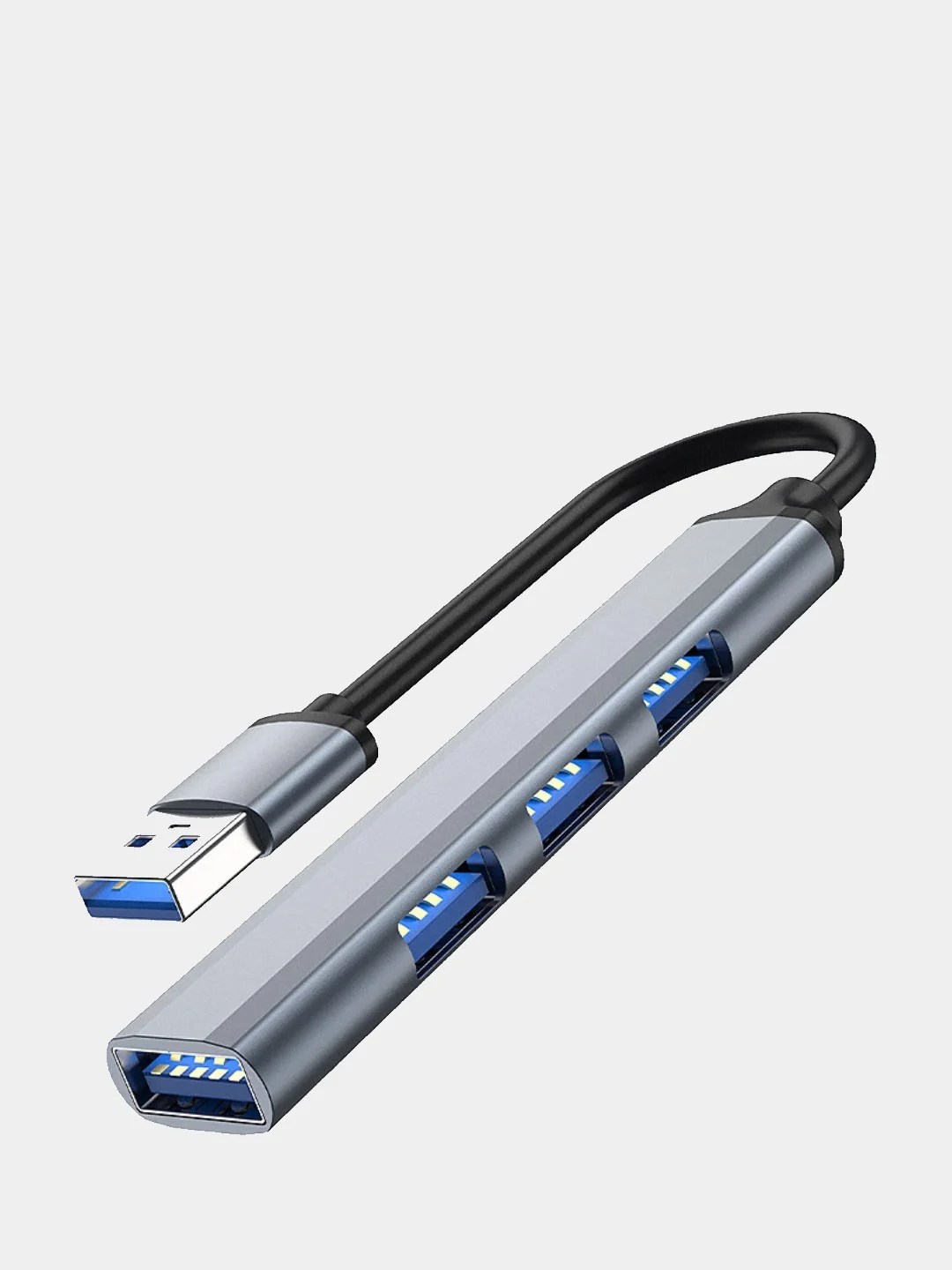 Черный переходник USB Type-C на USB, USB 3.0 Хаб 5 в 1, hdmi 4k Hub 6 в 1 для iMac и Macbook, OTG