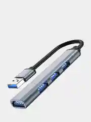 Черный переходник USB Type-C на USB, USB 3.0 Хаб 5 в 1, hdmi 4k Hub 6 в 1 для iMac и Macbook, OTG