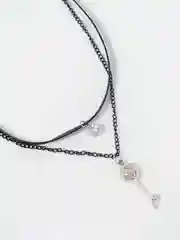 Серый меланж чокер